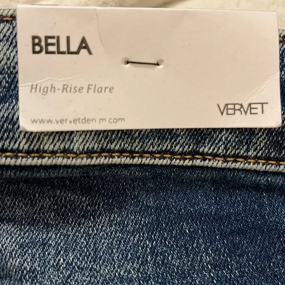 VERVET High Rise Flares Size 32, NWT - Picture 6 of 6